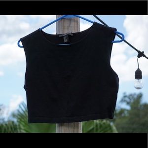 Forever 21 Black Crop Top